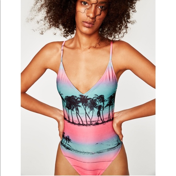 Zara Other - GORGEOUS NWT ZARA Hawaiian Print Swimsuit